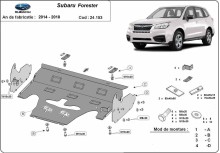Ocelový kryt motoru Subaru Forester 4 (2014-2018)