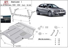 Ocelový kryt motoru Seat Leon (1998-2005)