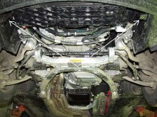 Ocelový kryt motoru BMW Seria 5 E60/E61 standardní přední nárazník (2003-2010)