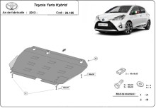 Ocelový kryt motoru Toyota Yaris XP150 (2013-2021)