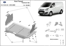Ocelový kryt motoru Ford Transit (2013-2020)