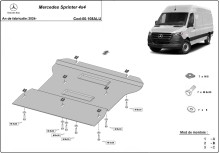 Hliníkový kryt převodovky Mercedes Sprinter (2024-2026)