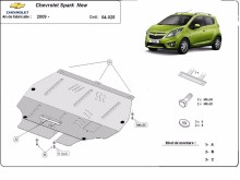 Ocelový kryt motoru Chevrolet Spark (2009-2026)