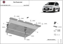 Ocelový kryt motoru Fiat Panda 4x4 (2011-2026)