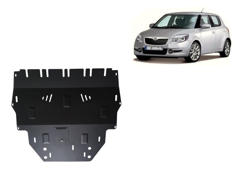Stalowa Osłona pod silnik Skoda Fabia 2 Diesel (2007-2014)