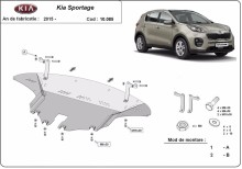 Ocelový kryt motoru Kia Sportage (2015-2019)