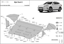 Ocelový kryt motoru BYD Seal U (2024-2026)
