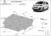 Ocelový kryt motoru Citroen Spacetourer (2016-2026)