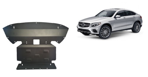 Ocelový kryt motoru Mercedes GLC Coupe X253 (2015-2022)