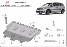 Ocelový kryt motoru Seat Alhambra (2010-2020)