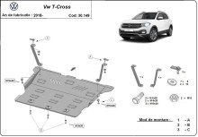 Ocelový kryt motoru VW T-Cross (2018-2026)