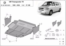Ocelový kryt motoru VW Transporter T4 Caravelle (1990-2003)