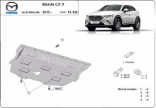 Ocelový kryt motoru Mazda CX3 (2015-2026)