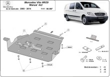 Ocelový kryt převodovky Mercedes Vito W639 - 2.2 D 4x2 (2003-2014)