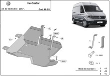 Ocelový kryt nádrže AdBlue Volkswagen Crafter (2017-2020)