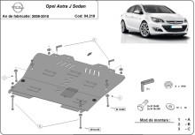 Ocelový kryt motoru Opel Astra J Sedan (2013-2018)