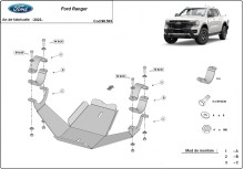 Ocelový kryt diferenciálu Ford Ranger (2023-2026)