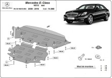 Ocelový kryt motoru Mercedes E-Classe W212 - 4x4 (2009-2016)