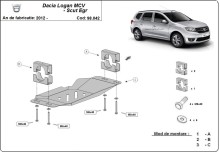 Ocelový kryt systému Start-Go EGR  Dacia Logan MCV (2012-2020)