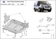 Ocelový kryt motoru Ford Transit -FWD (2007-2013)