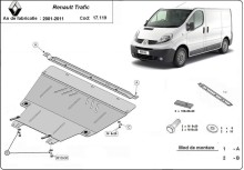 Ocelový kryt motoru Renault Trafic (2003-2014)