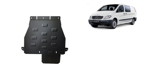 Ocelový kryt převodovky Mercedes Vito W639 - 4x4 - Automatická převodovka (2003-2014)