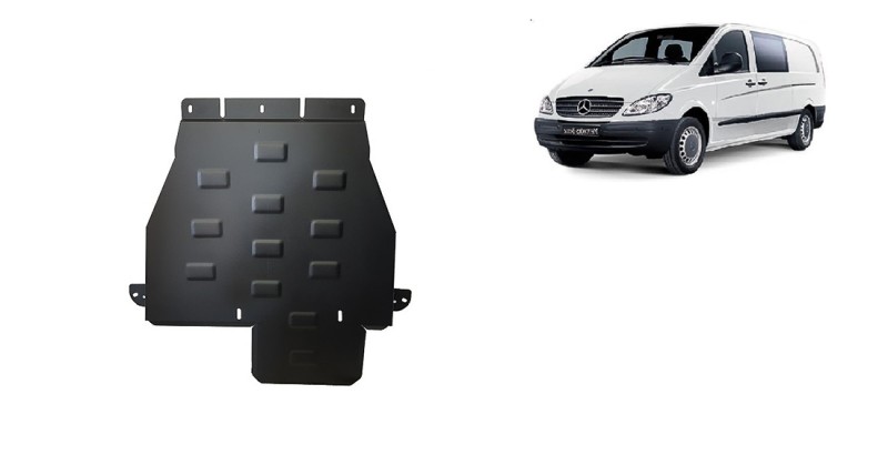 Ocelový kryt převodovky Mercedes Vito W639 - 4x4 - Automatická převodovka (2003-2014)