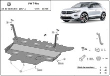 Ocelový kryt motoru Volkswagen T-Roc - Manuální (2017-2026)