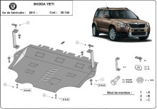 Ocelový kryt motoru Skoda Yeti (2011-2017)