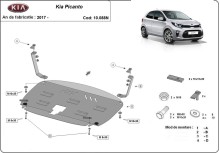 Ocelový kryt motoru Kia Picanto (2017-2026)