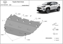 Hliníkový kryt motoru Toyota Yaris Cross (2021-2026)