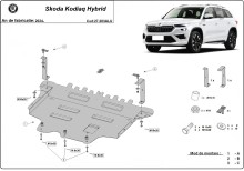 Hliníkový kryt motoru Skoda Kodiaq (2024-2026)