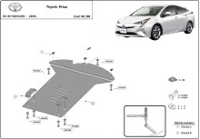 Ocelový kryt katalyzátoru Toyota Prius (2019-2026)