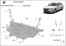 Hliníkový kryt motoru Skoda Superb (2015-2024)