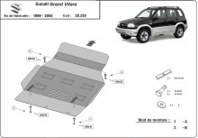 Ocelový kryt motoru Suzuki Grand Vitara (1999-2005)
