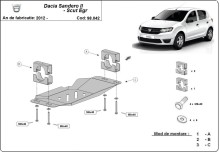 Ocelový kryt systému Start-Go EGR  Dacia Sandero 2 (2012-2020)