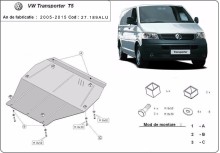 Hliníkový kryt motoru Volkswagen Caravelle (2003-2015)
