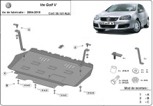 Hliníkový kryt motoru Volkswagen Golf (2004-2010)