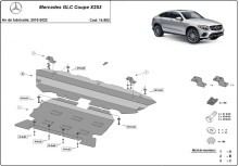 Ocelový kryt motoru Mercedes GLC Coupe X253 (2015-2022)