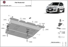 Ocelový kryt motoru Fiat Panda 4x2 (2011-2026)