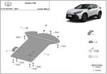 Hliníkový kryt katalyzátoru Toyota C-HR (2023-2026)