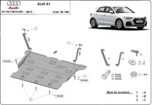 Ocelový kryt motoru Audi A1 (2017-2026)