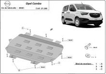 Ocelový kryt motoru Opel Combo (2018-2026)