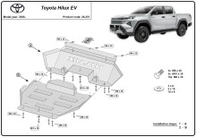 Stalowa osłona silnika Toyota Hilux EV (2026-2026)