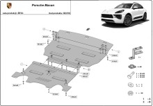 Ocelový kryt motoru Porsche Macan (2014-2026)