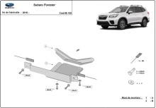 Ocelový kryt diferenciálu Subaru Forester (2018-2026)