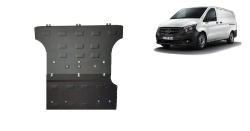 Ocelový kryt motoru Mercedes V-Class W447 2.2 D, 4x2 (2014-2026)