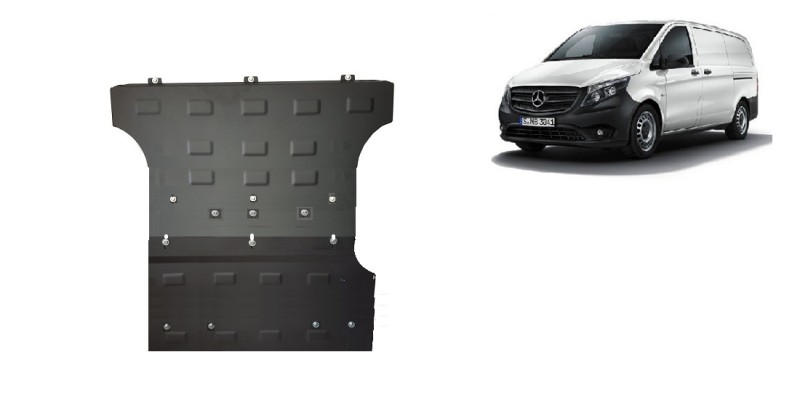 Ocelový kryt motoru Mercedes V-Class W447 2.2 D, 4x2 (2014-2026)