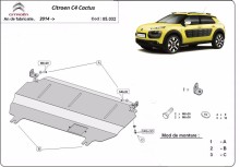 Ocelový kryt motoru Citroen C4 Cactus (2014-2020)