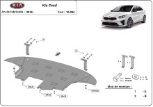Ocelový kryt motoru Kia Ceed (2018-2026)